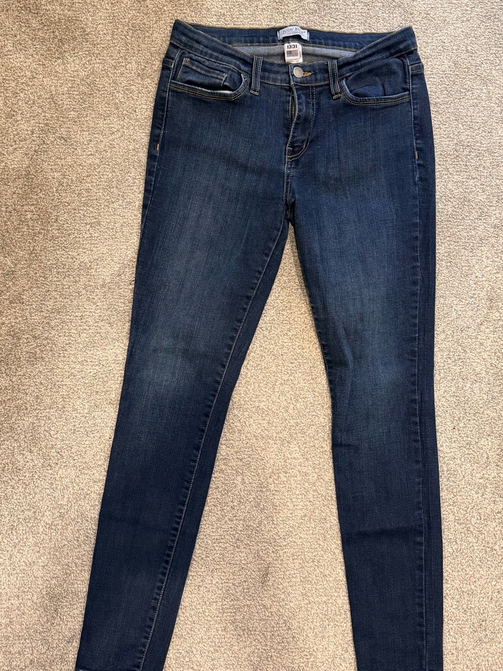 Judy Blue Indigo Cropped Ankle Skinny Jeans